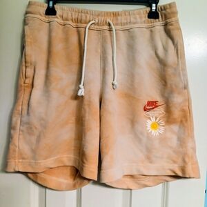 NWOT! Nike Tie-Dye 'With Love From Beaverton' Terrycloth Shorts W/ Daisy